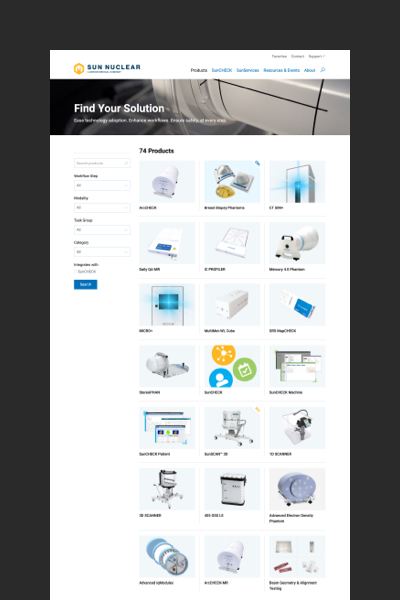 product search page